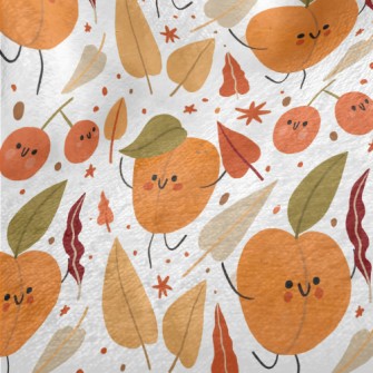 Peach And Fruit Friends Minky