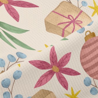 Watercolor Christmas Elements Piqué