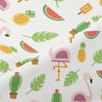 Summer Pink Ostrich Piqué