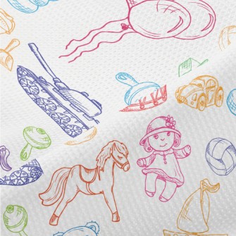 Line Drawing Of Various Baby T Piqué
