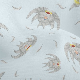 Angel Covering His Eyes Lightweight Performance Linen
