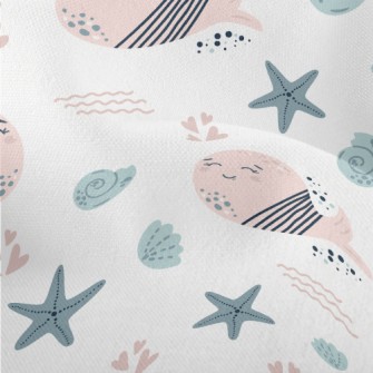 Pink Whale Who Loves The Ocean Lightweight Performance Linen