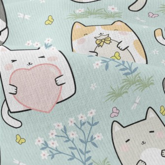 Q Version Cat Holding Somethin Modern Jersey