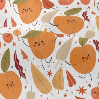 Peach And Fruit Friends Modern Jersey