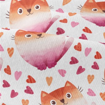 Gradient Watercolor Cat Modern Jersey