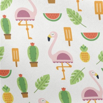 Summer Pink Ostrich Pongee