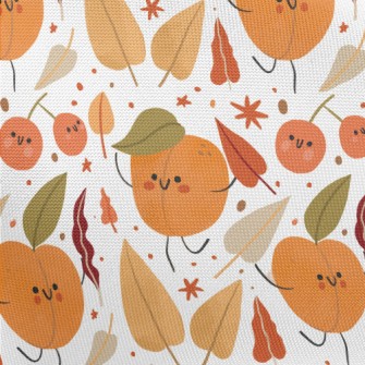 Peach And Fruit Friends Pongee