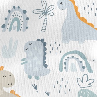 Cute Baby Dinosaur Stretch Jersey