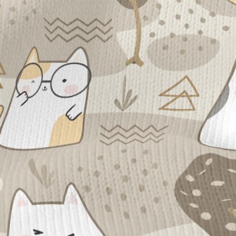 Cat With Tree Stretch Jersey