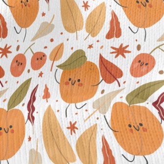 Peach And Fruit Friends Stretch Jersey