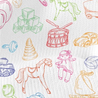 Line Drawing Of Various Baby T Stretch Jersey