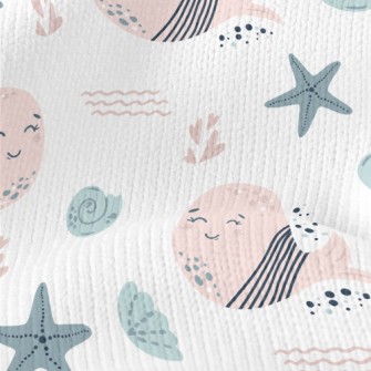 Pink Whale Who Loves The Ocean Stretch Jersey