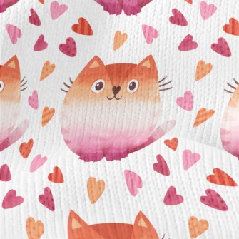 Gradient Watercolor Cat Stretch Jersey