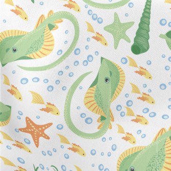 Traveling Marine Life Lightweight Cotton Poplin
