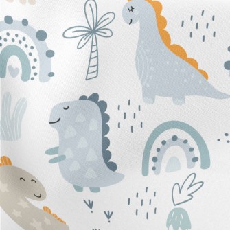 Cute Baby Dinosaur Lightweight Cotton Poplin