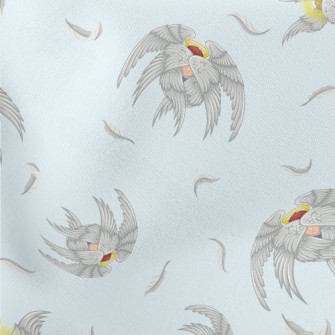 Angel Covering His Eyes Lightweight Cotton Poplin