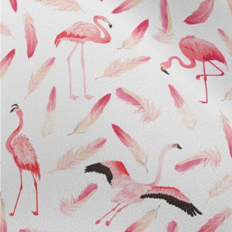 Flamingo With Feathers Chiffon