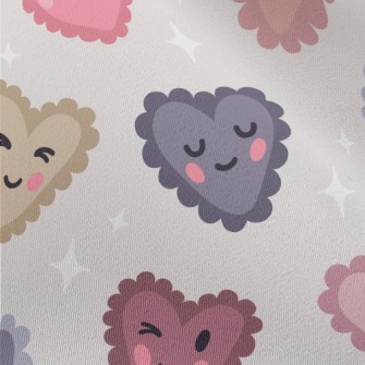 Cartoon Love Heart Chiffon