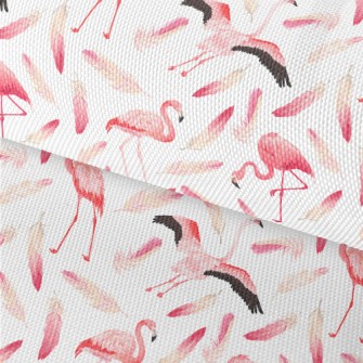 Flamingo With Feathers Waterproof Oxford