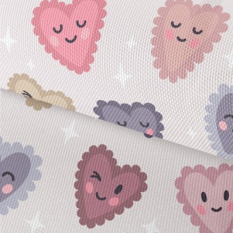 Cartoon Love Heart Waterproof Oxford