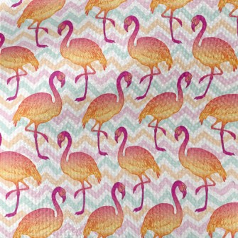 Modern Hand Drawn Flamingo Waterproof Canvas