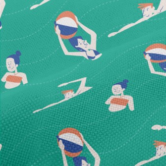 People Relaxing On The Beach Performance Linen