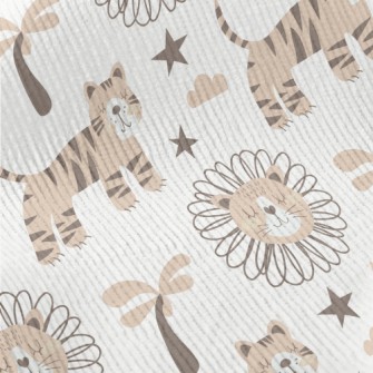 African Lion And Tiger Standard Corduroy