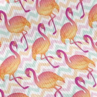 Modern Hand Drawn Flamingo Standard Corduroy