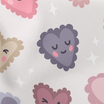 Cartoon Love Heart Stretch Ponte