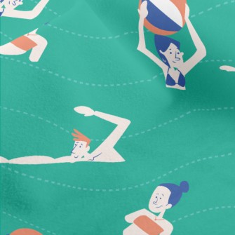 People Relaxing On The Beach Micro Fleece