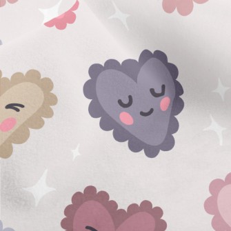 Cartoon Love Heart Micro Fleece