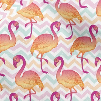 Modern Hand Drawn Flamingo Micro Fleece