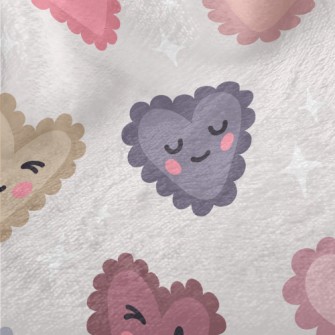 Cartoon Love Heart Minky