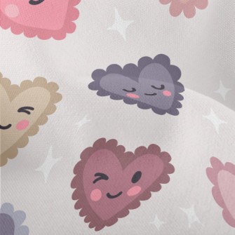 Cartoon Love Heart Lightweight Performance Linen