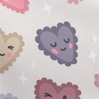 Cartoon Love Heart Pongee