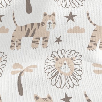 African Lion And Tiger Stretch Jersey