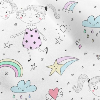 Cute Little Girl Micro Fleece