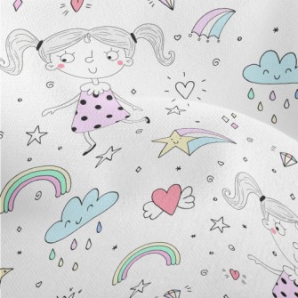 Cute Little Girl Lightweight Performance Linen