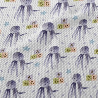 Octopus Plush Toy Birdseye Piqué