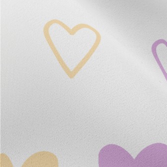 Pastel Colorful Heart Chiffon