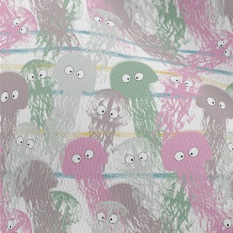 Big Eyed Jellyfish Swimming Chiffon