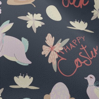 Easter Eggs And Bunny Chiffon