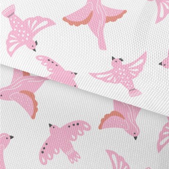 Pink Pigeons Flying In Spring Waterproof Oxford