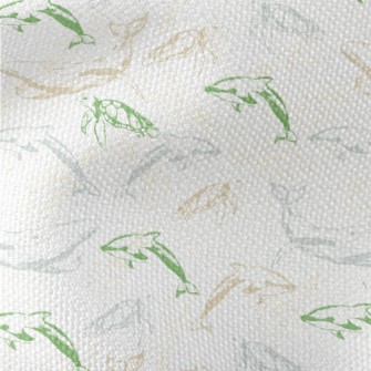 Swimming Marine Life Waterproof Canvas