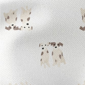 Cute Twin Puppies Waterproof Canvas