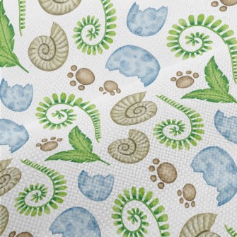 Jurassic Themed Plants Performance Linen