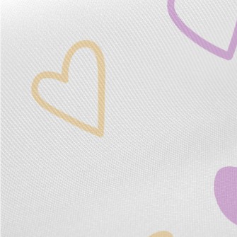 Pastel Colorful Heart Twill