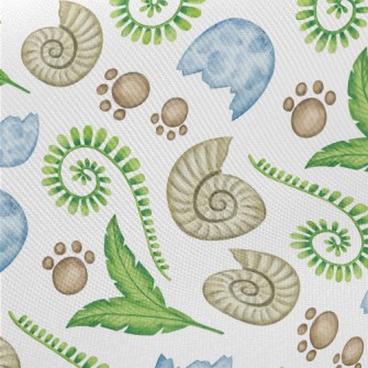 Jurassic Themed Plants Twill