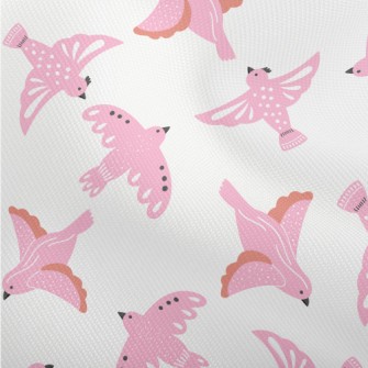 Pink Pigeons Flying In Spring Dobby