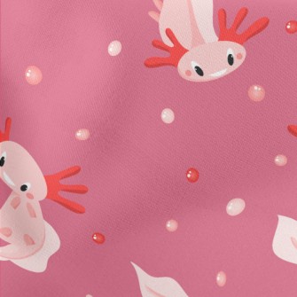Cute Pink Salamander Stretch Ponte